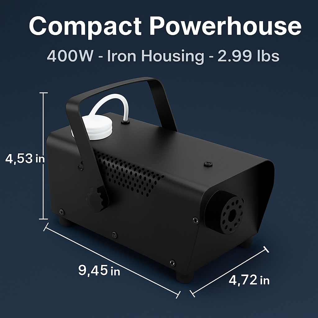 Fog Machine with LED Lights for Parties and Stages