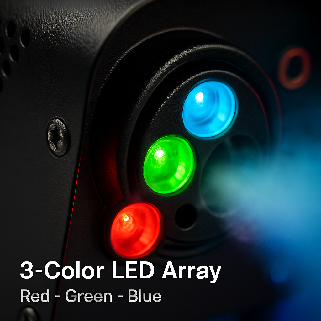 Fog Machine with LED Lights for Parties and Stages