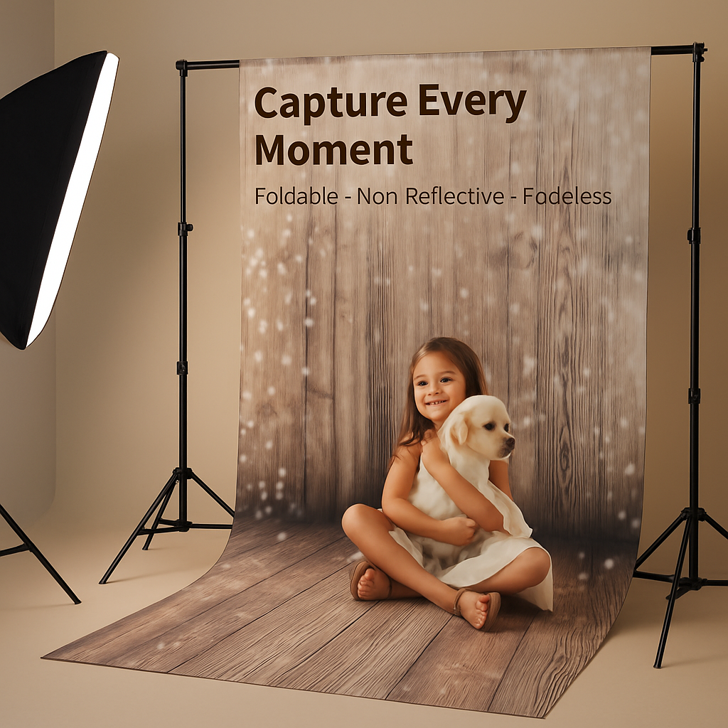 Wooden Floor Photo Backdrop for Studio and Portrait Shoots