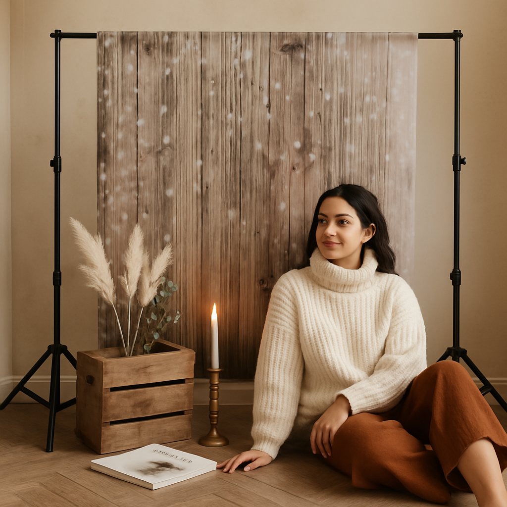 Wooden Floor Photo Backdrop for Studio and Portrait Shoots