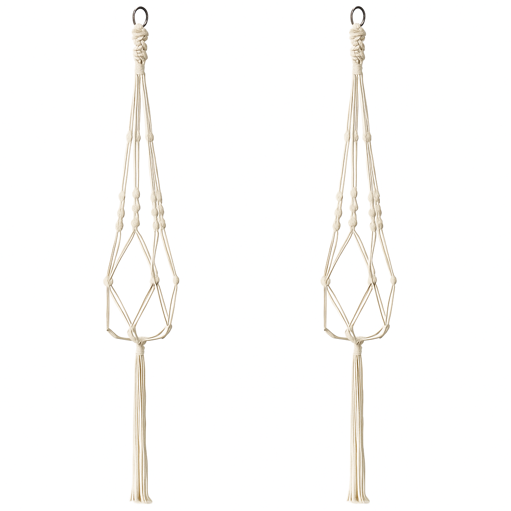 Plant Hanger Net Bag for Round/Square Pots 4-11in