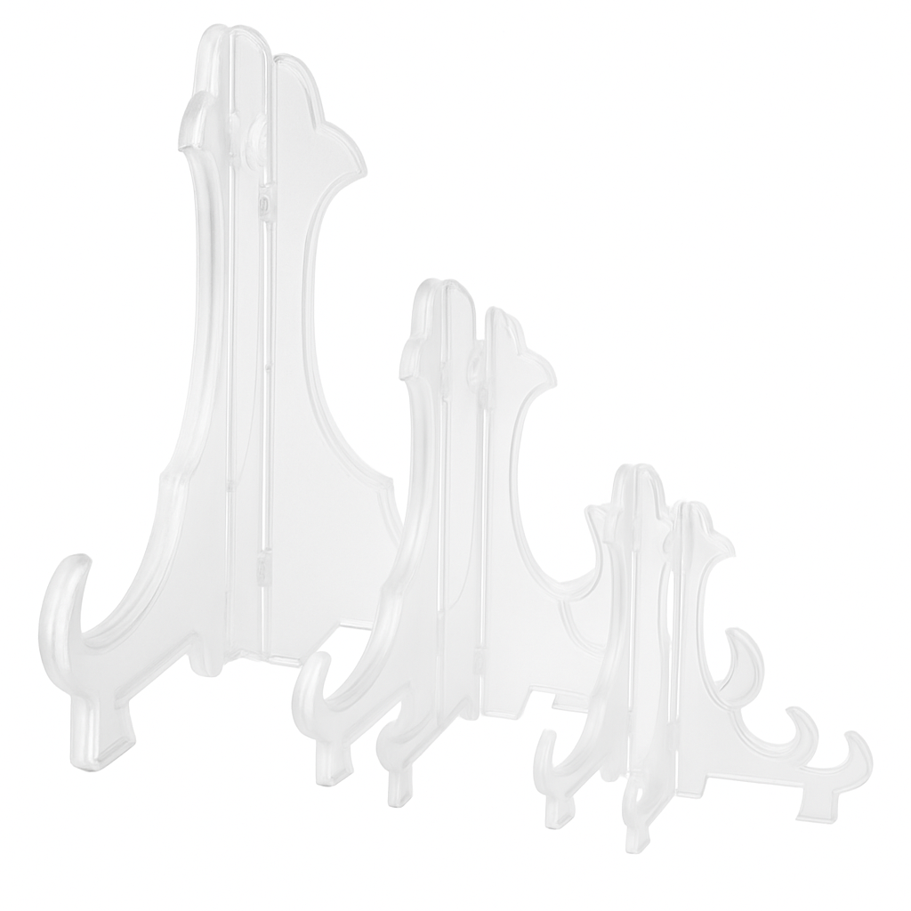 Plastic Display Stand Set for Plates, Pictures & Art