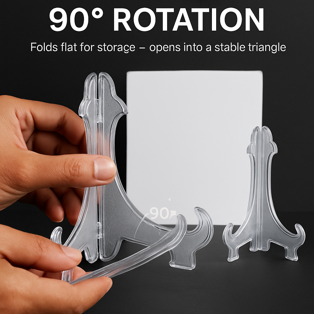Plastic Display Stand Set for Plates, Pictures & Art