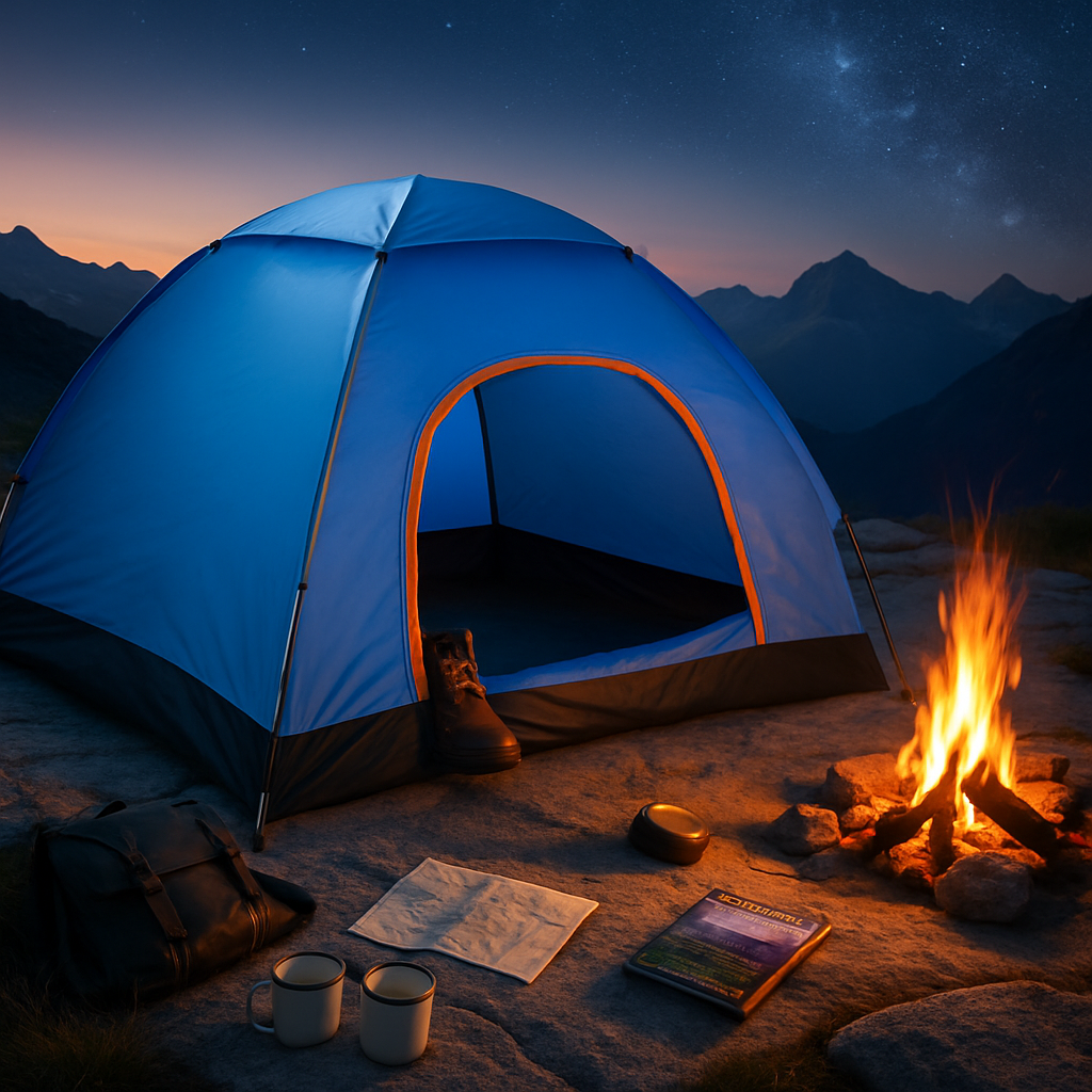 Camping Pop Up Tent for 3-4 People - Quick Setup, All-Season