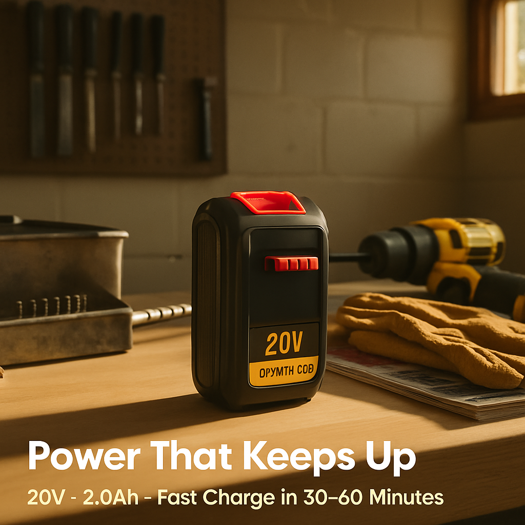 20V Replacement Battery for Power Tools - Durable