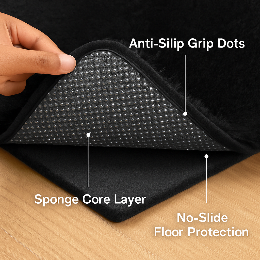 Fluffy Bedroom Rug: Plush Shag for Cozy Floors