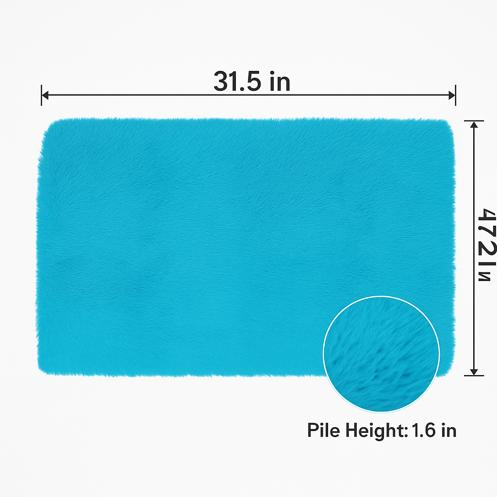 Fluffy Bedroom Rug: Plush Shag for Cozy Floors