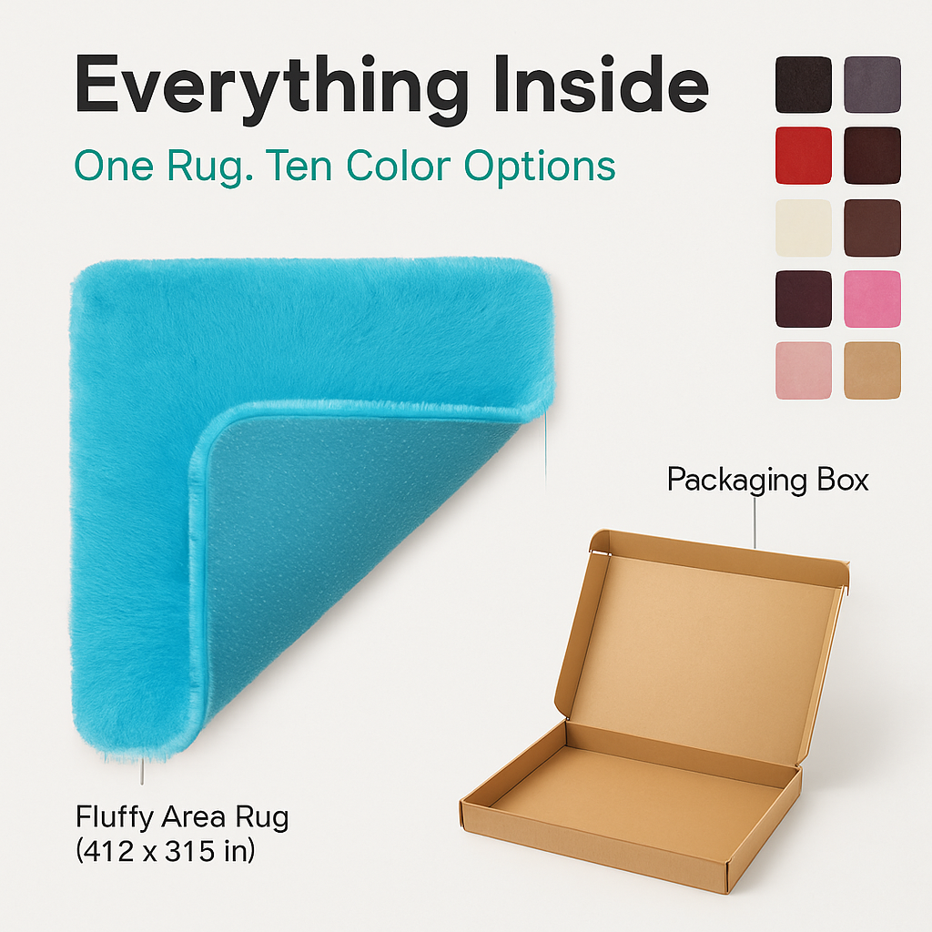 Fluffy Bedroom Rug: Plush Shag for Cozy Floors