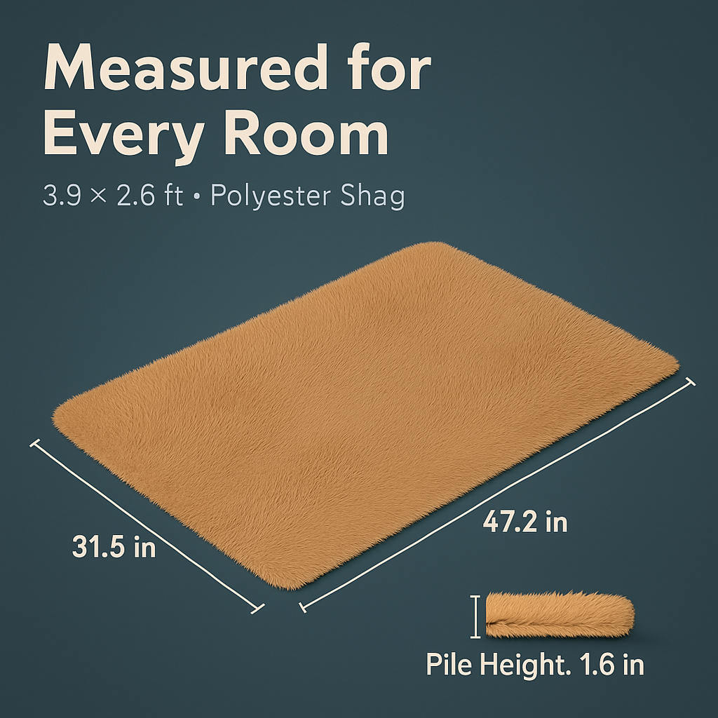 Fluffy Bedroom Rug: Plush Shag for Cozy Floors