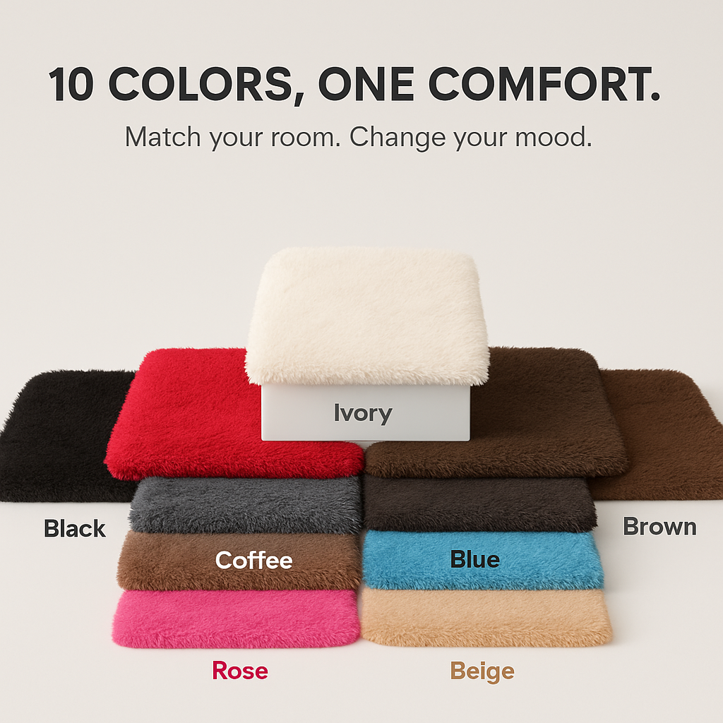 Fluffy Bedroom Rug: Plush Shag for Cozy Floors