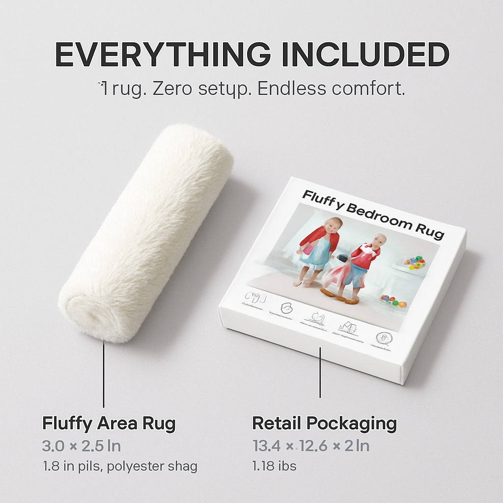 Fluffy Bedroom Rug: Plush Shag for Cozy Floors
