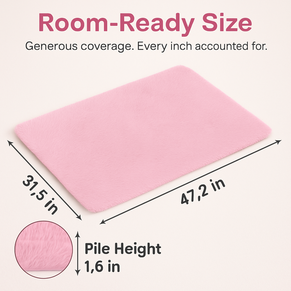 Fluffy Bedroom Rug: Plush Shag for Cozy Floors