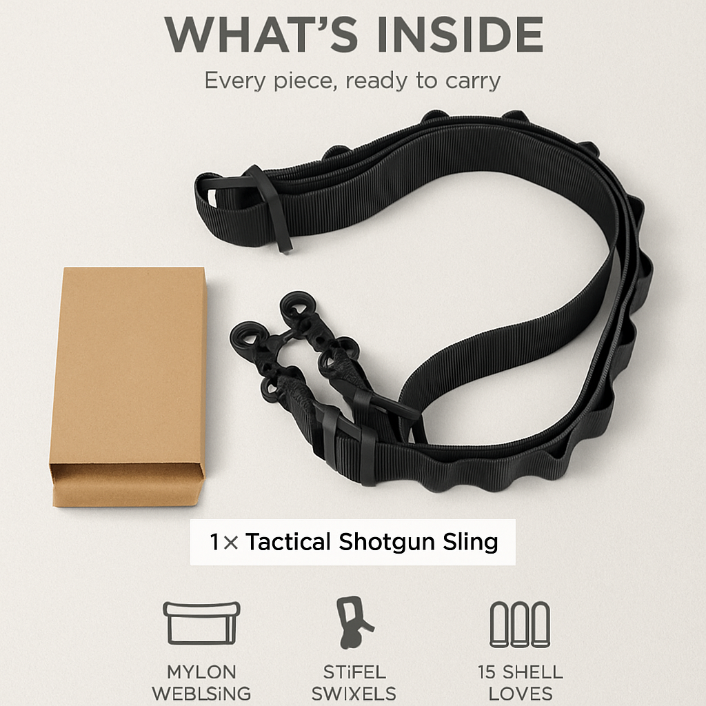 Tactical Shotgun Sling - Adjustable Shoulder Strap