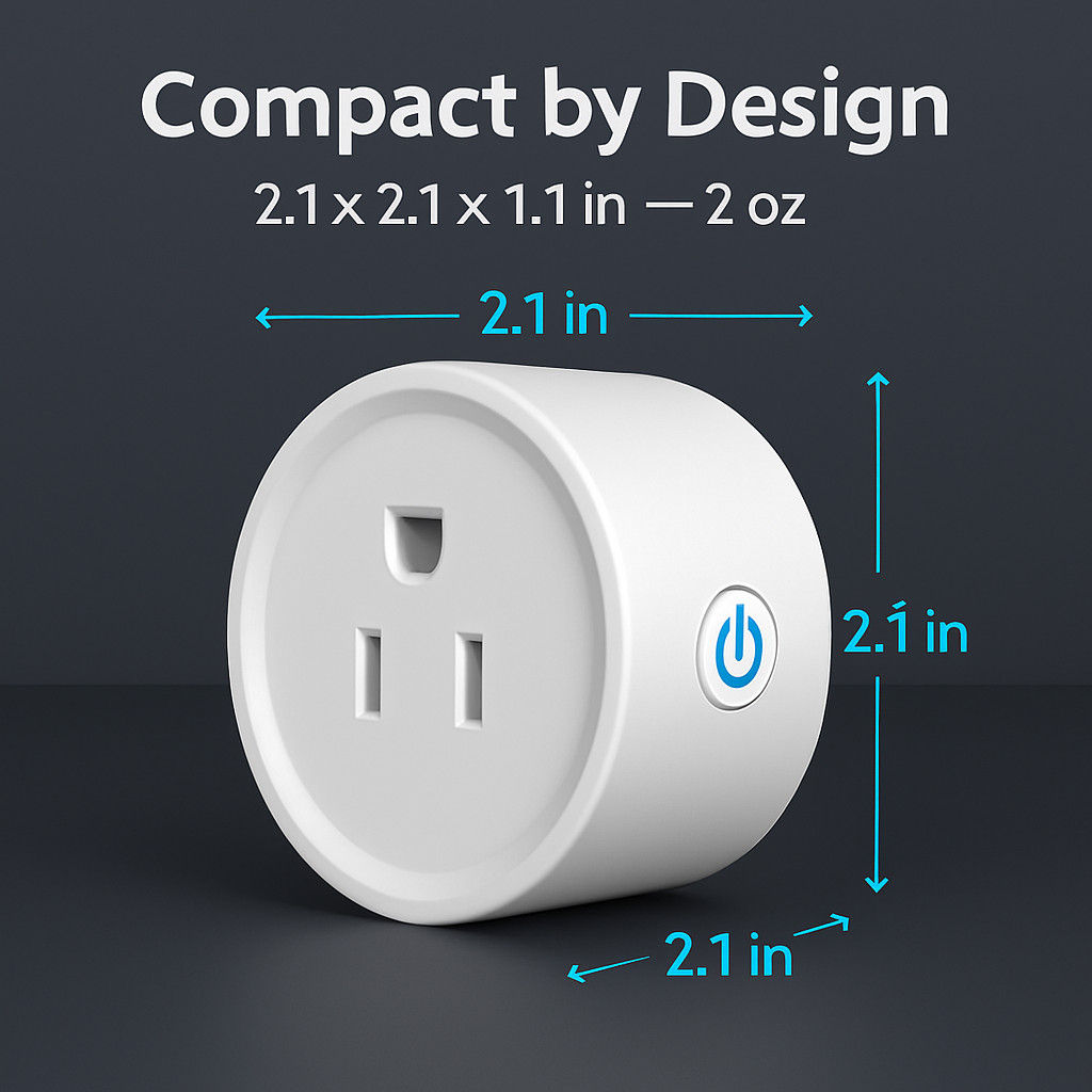 WiFi Smart Plug Outlet with Remote Control