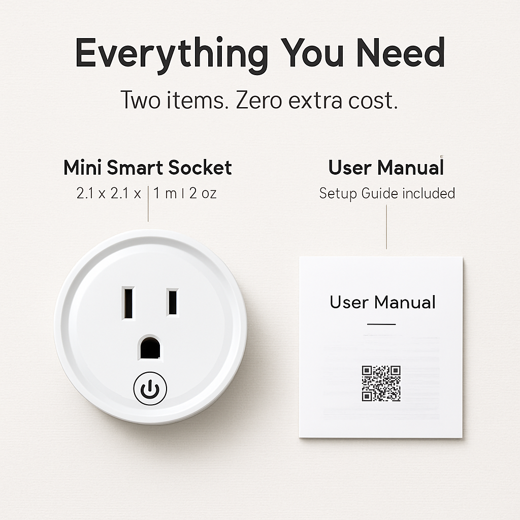 WiFi Smart Plug Outlet with Remote Control