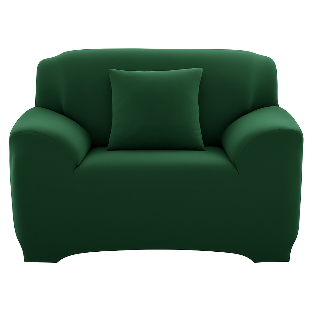 Printed Stretch Sofa Cover for 1-Seater - Slim Fit