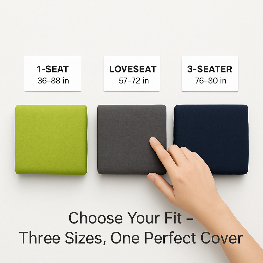 Printed Stretch Sofa Cover for 1-Seater - Slim Fit