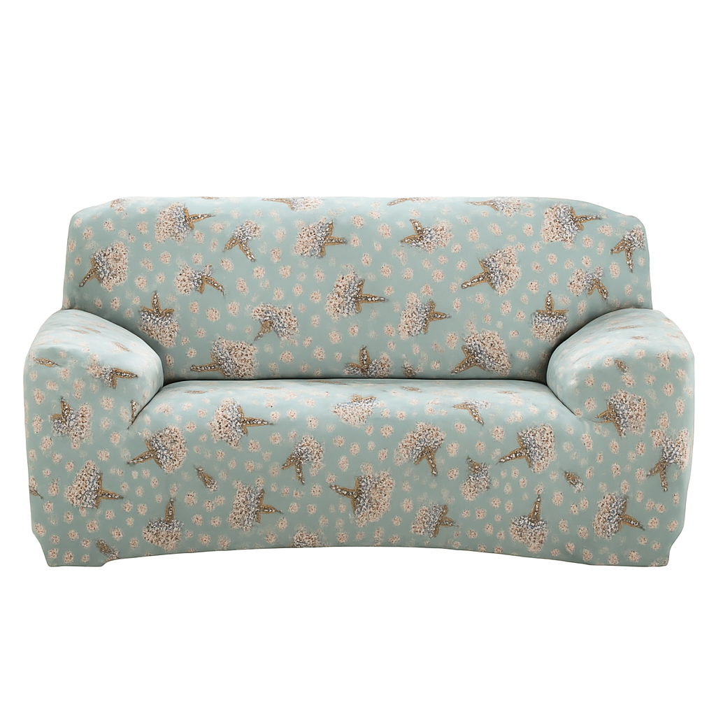 Printed Stretch Sofa Cover for 1-Seater - Slim Fit