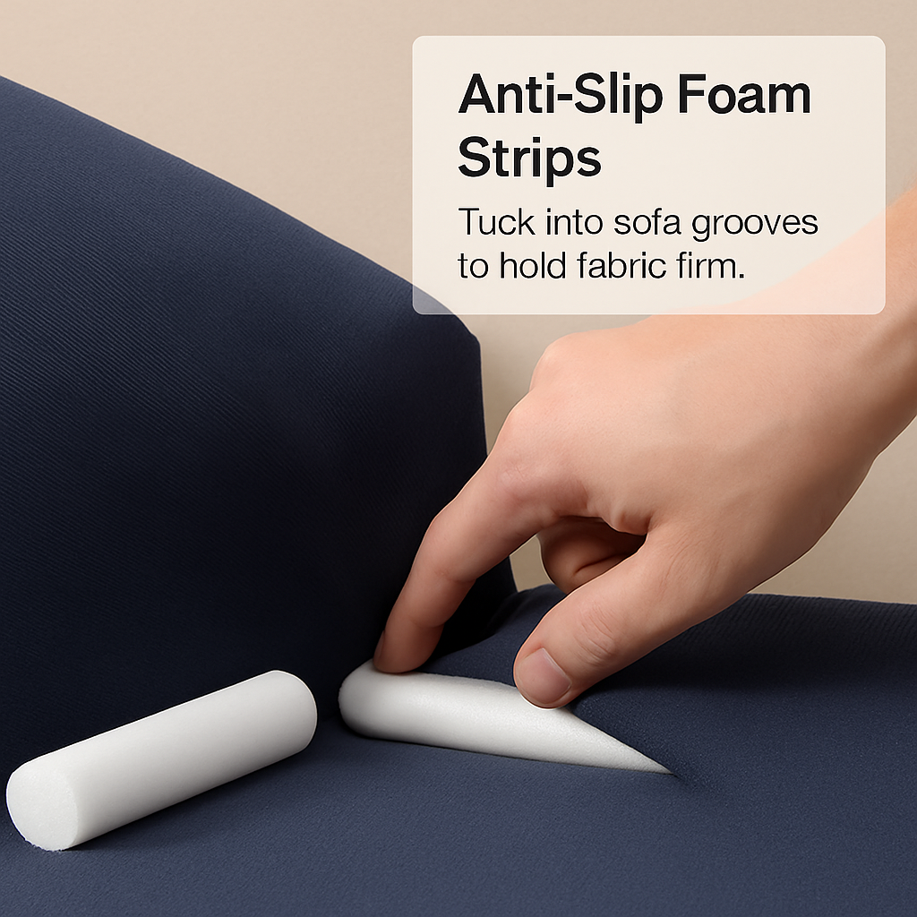 Printed Stretch Sofa Cover for 1-Seater - Slim Fit
