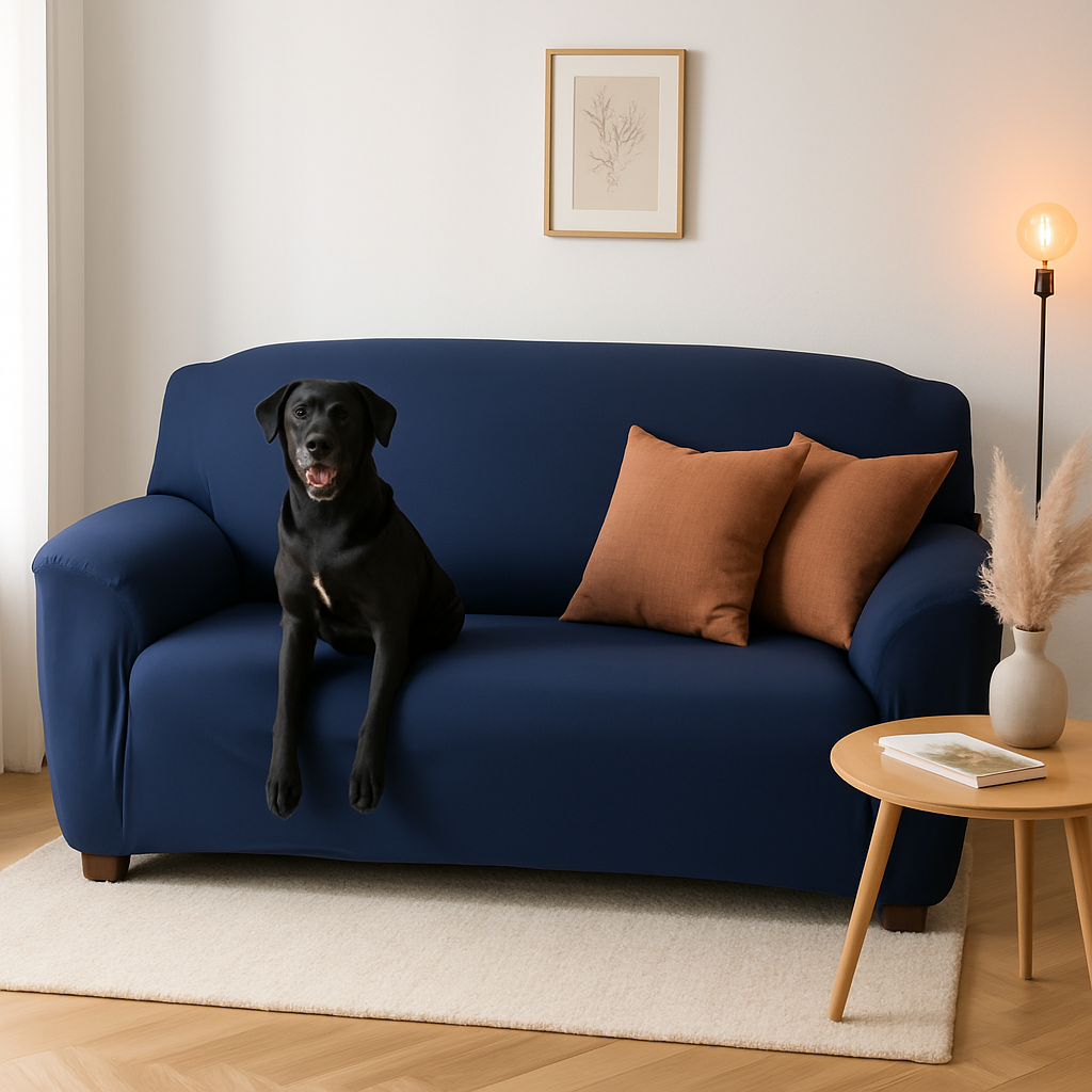 Printed Stretch Sofa Cover for 1-Seater - Slim Fit
