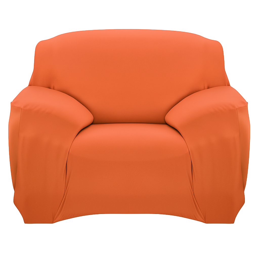 Printed Stretch Sofa Cover for 1-Seater - Slim Fit