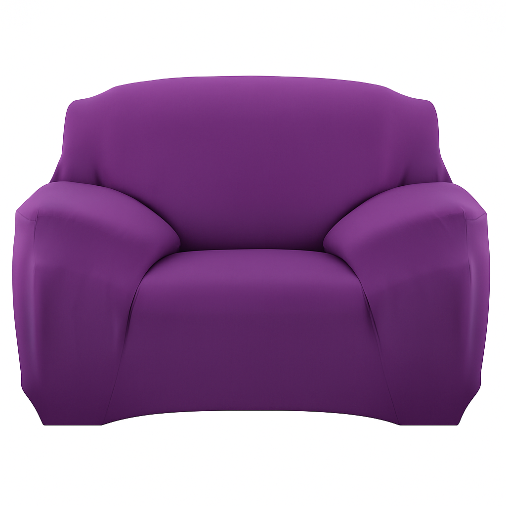 Printed Stretch Sofa Cover for 1-Seater - Slim Fit