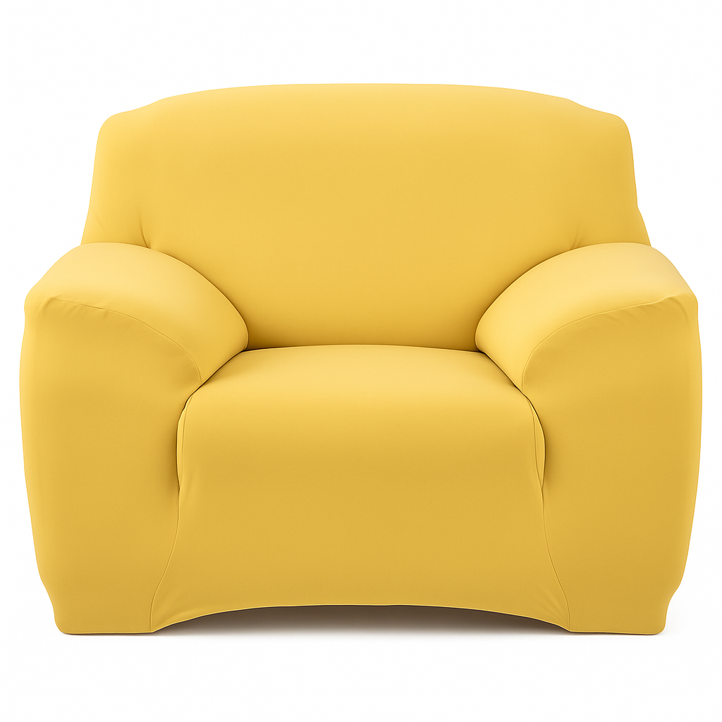 Printed Stretch Sofa Cover for 1-Seater - Slim Fit
