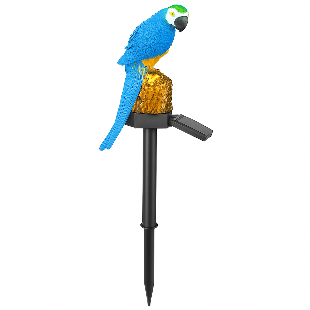 Parrot Garden Light Solar Powered LED Lamp Outdoors
