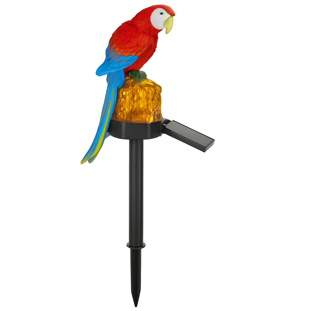Parrot Garden Light Solar Powered LED Lamp Outdoors
