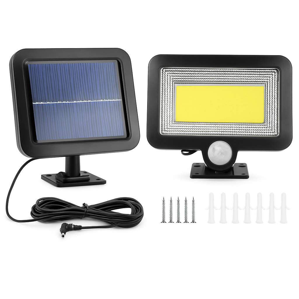 Solar Powered Motion Sensor Wall Light for Outdoor Use