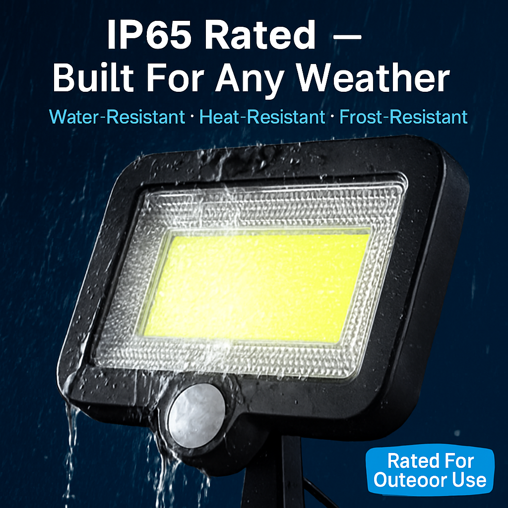 Solar Powered Motion Sensor Wall Light for Outdoor Use