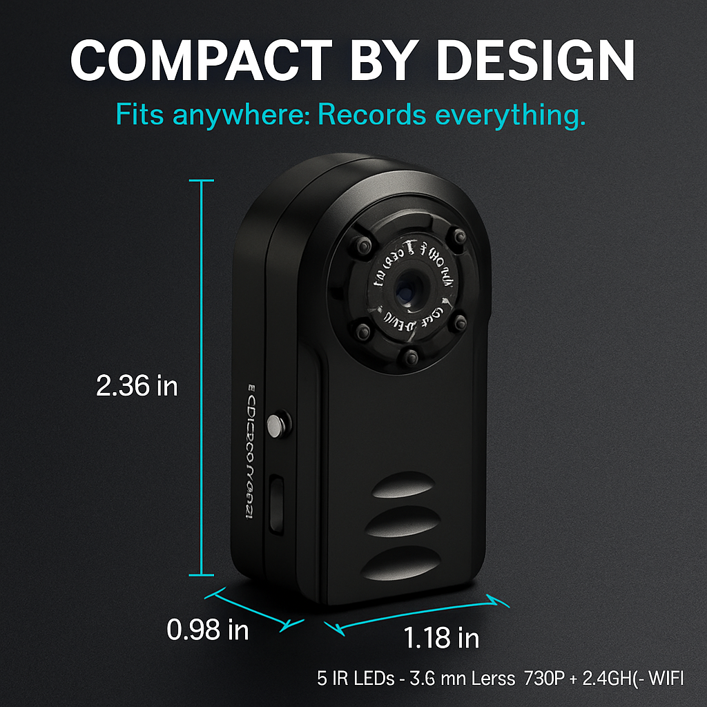 Mini WiFi Camera for Discreet Home Surveillance