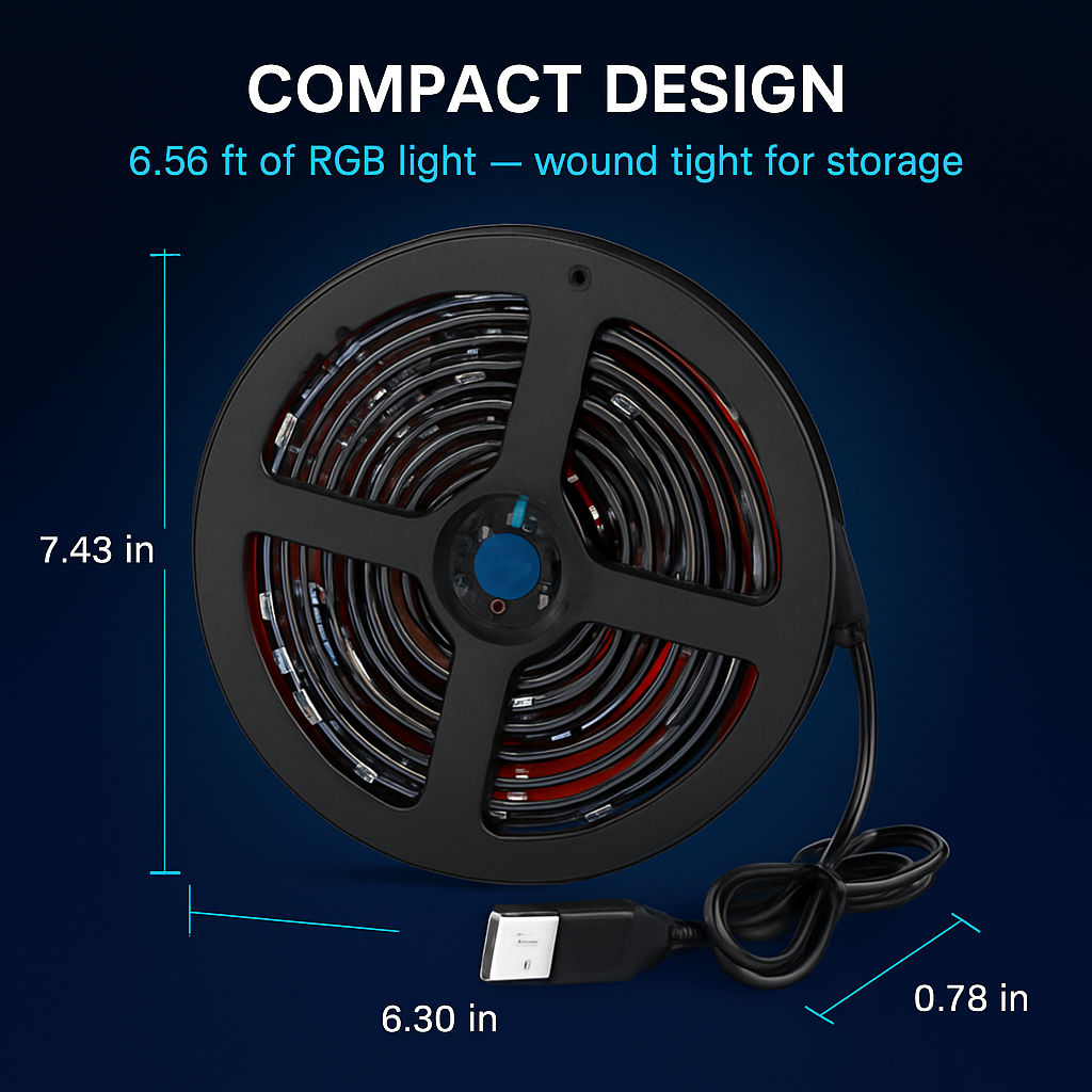 TV LED Backlight Strip RGB USB Monitor Lighting