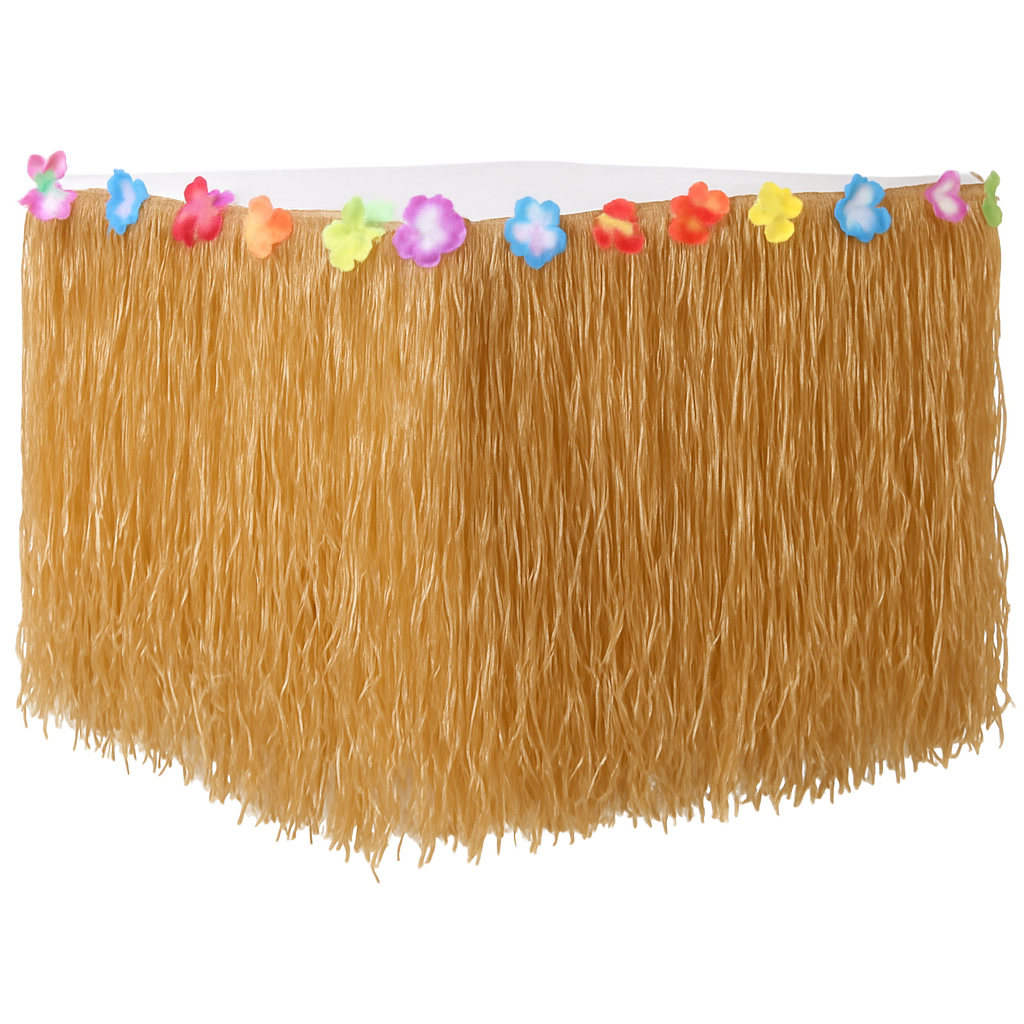 Grass Table Skirt - Tropical Luau Decor for Tables