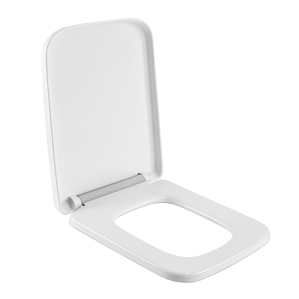 Square Toilet Seat with Grip-Tight Bumpers