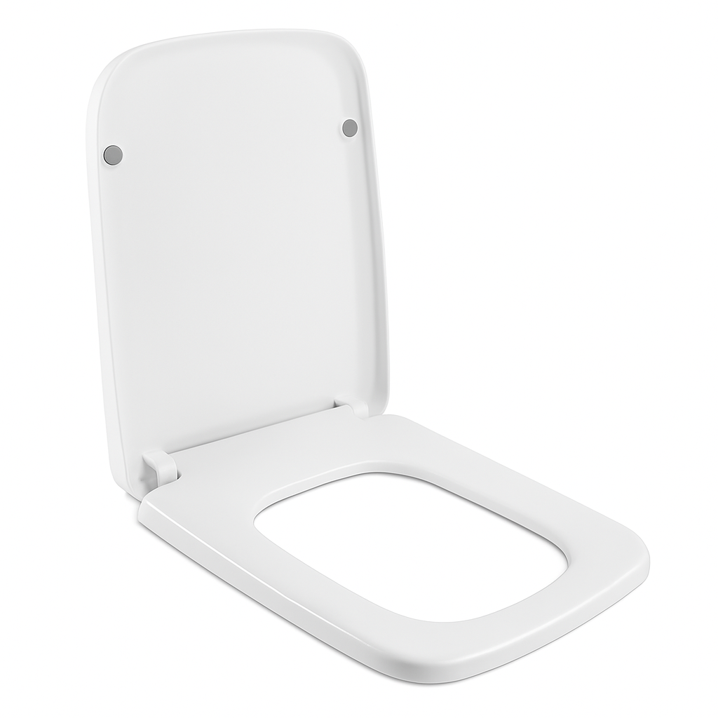Square Toilet Seat with Grip-Tight Bumpers