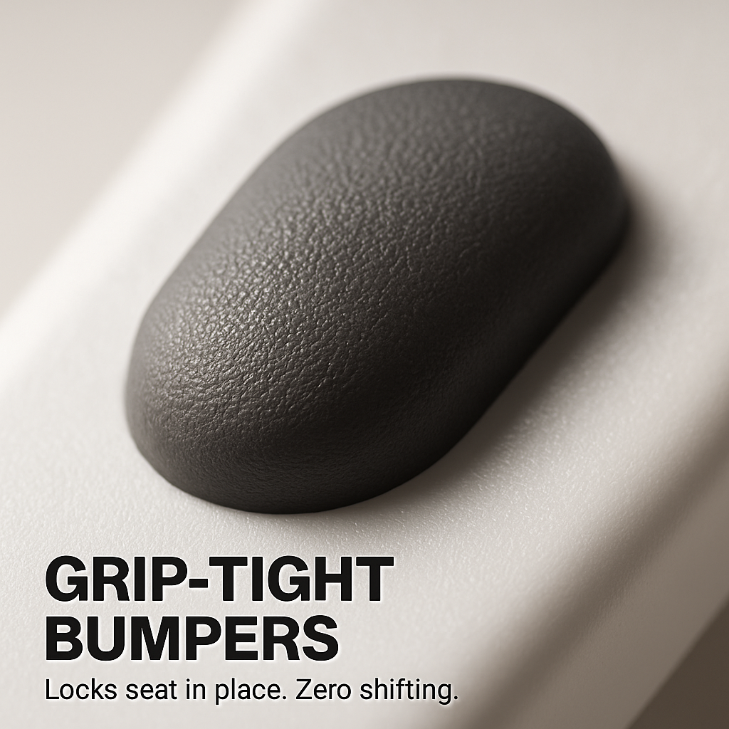 Square Toilet Seat with Grip-Tight Bumpers