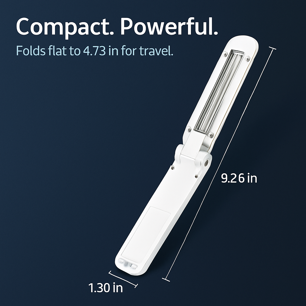Foldable UV Sanitizer Wand for Surfaces in Home