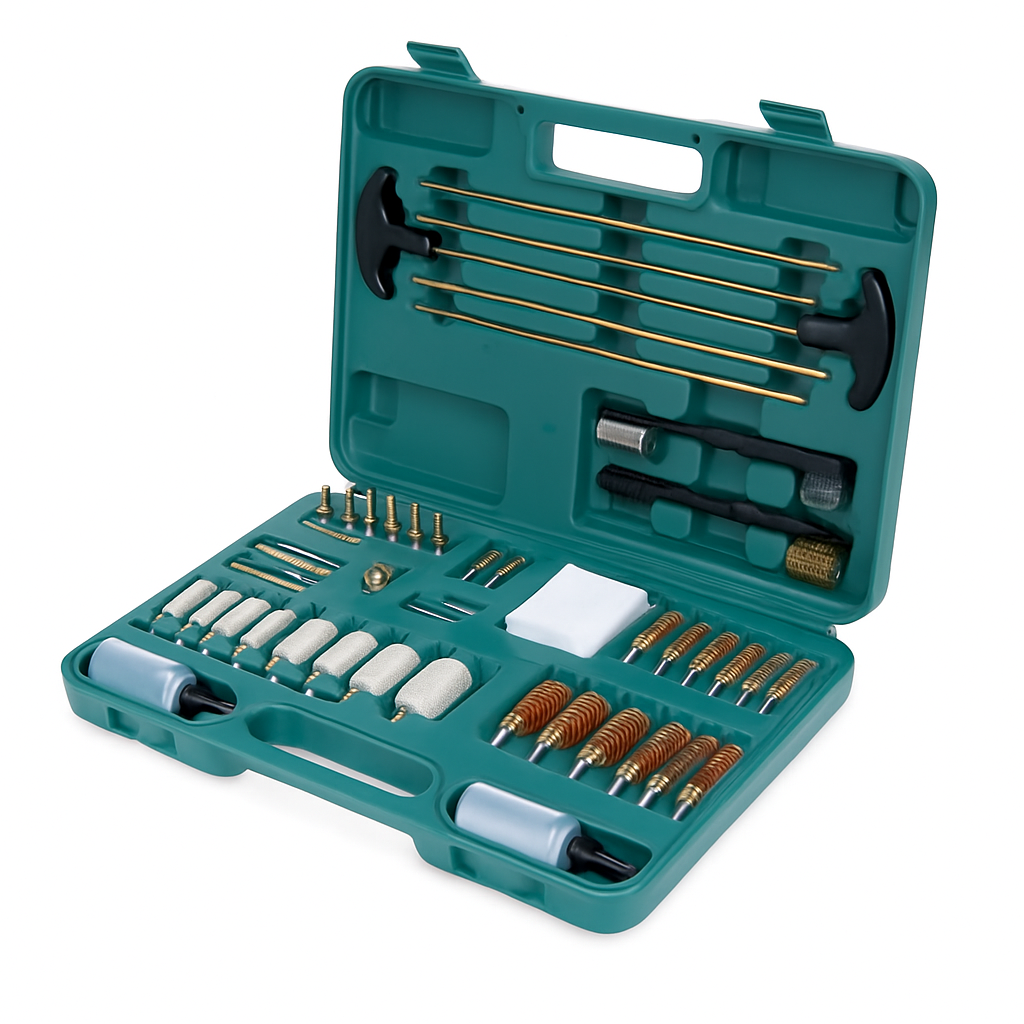 Gun Cleaning Kit with Brushes, Mops and Case