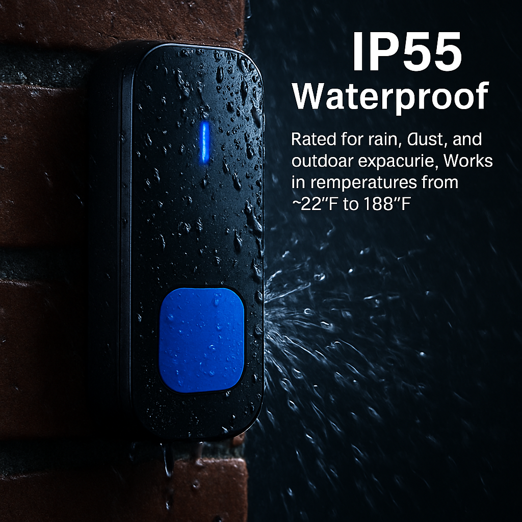 Wireless Doorbell with Long Range - Dual Receiver (US)