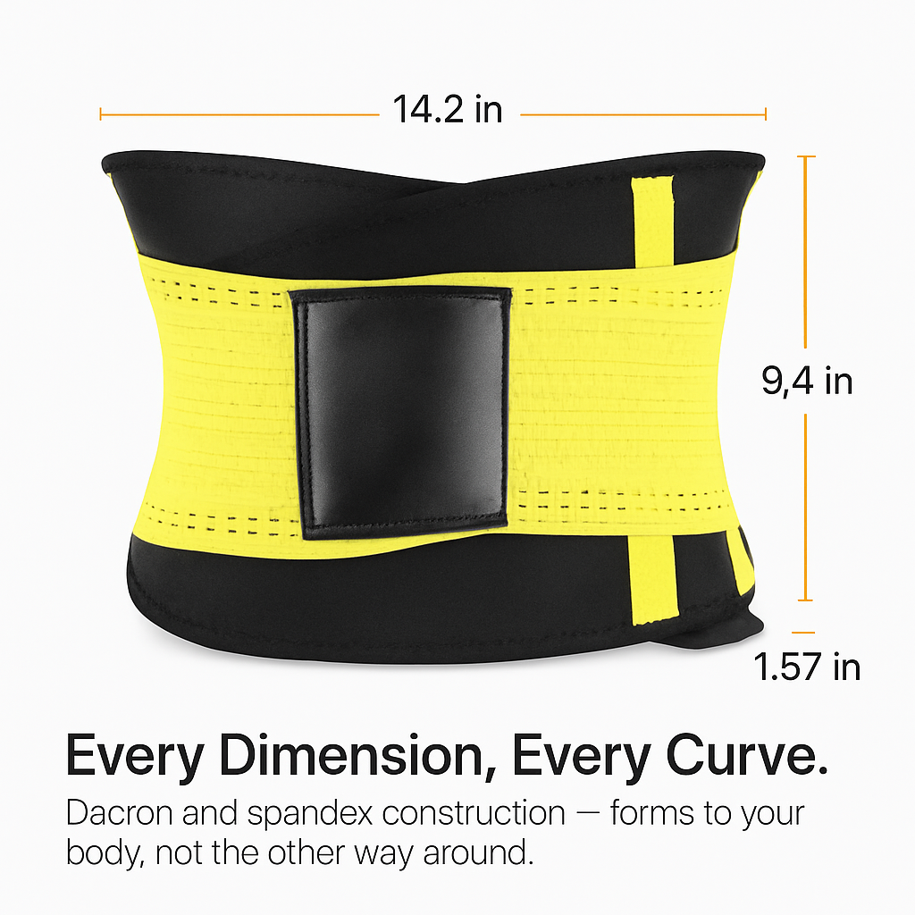 U-Shaped Slimming Waist Belt for Targeted Core Support
