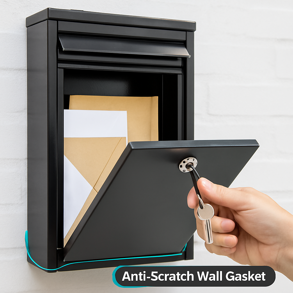 Lockable Wall Mount Mailbox for Outside Home/Office Use