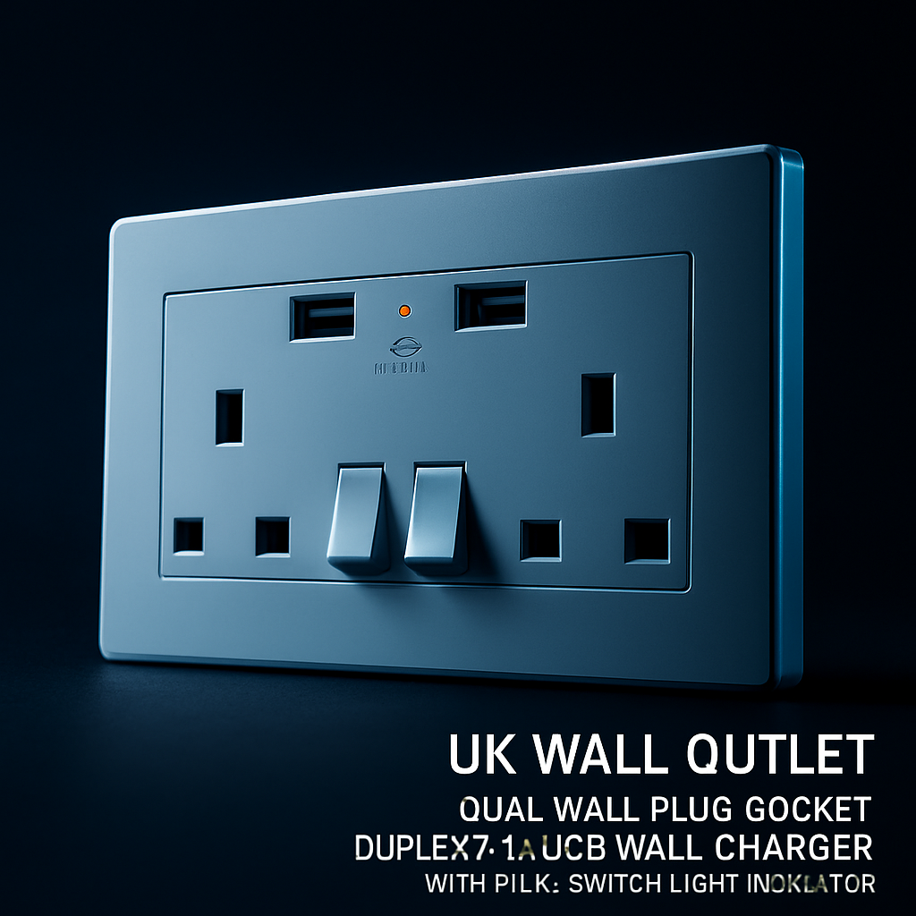 Wall Outlet Charger for UK Power Socket - Multi-Port