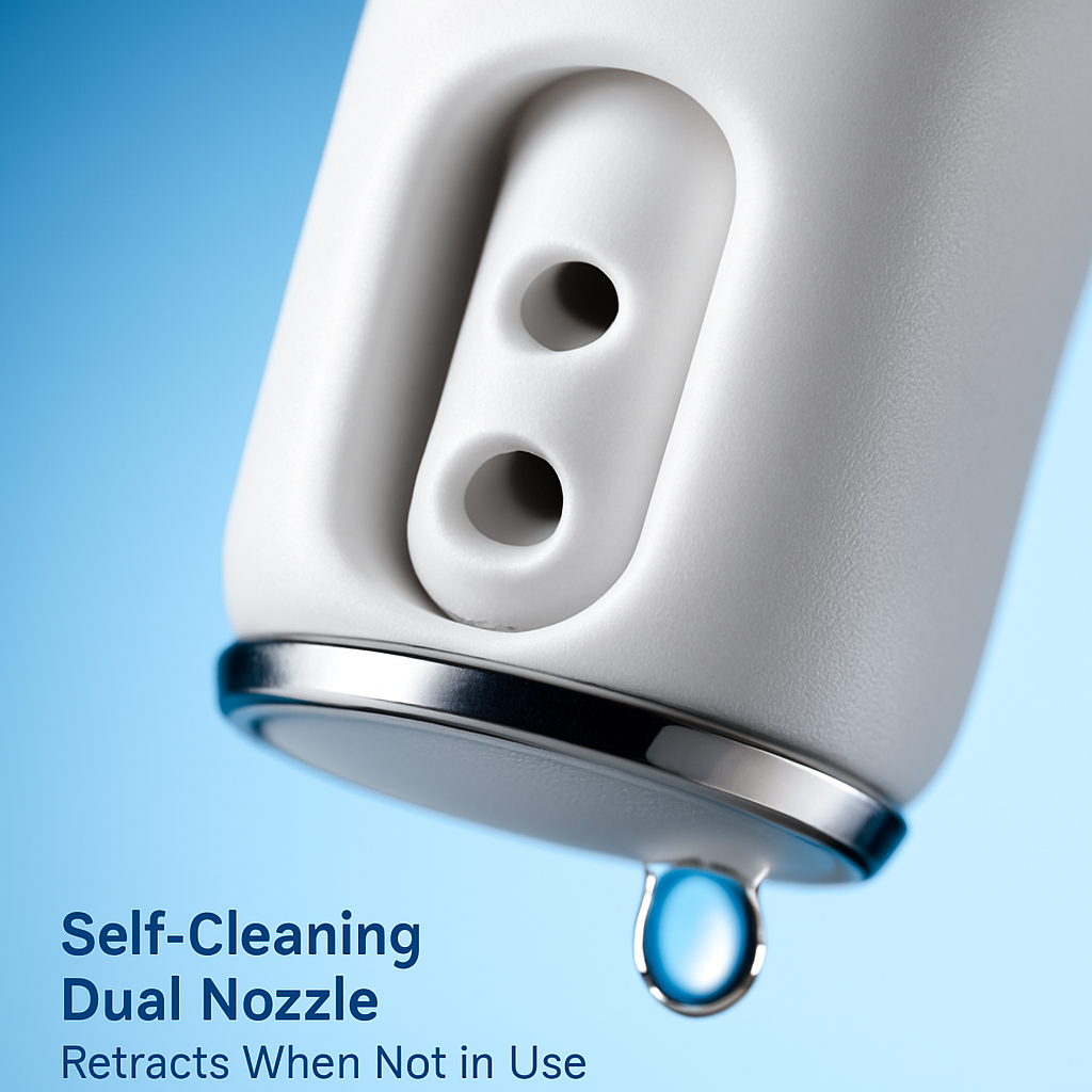 Cold Water Bidet with Self-Cleaning Dual Nozzle