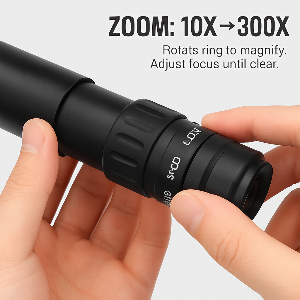 Zoom Monocular Telescope for Phone Photography