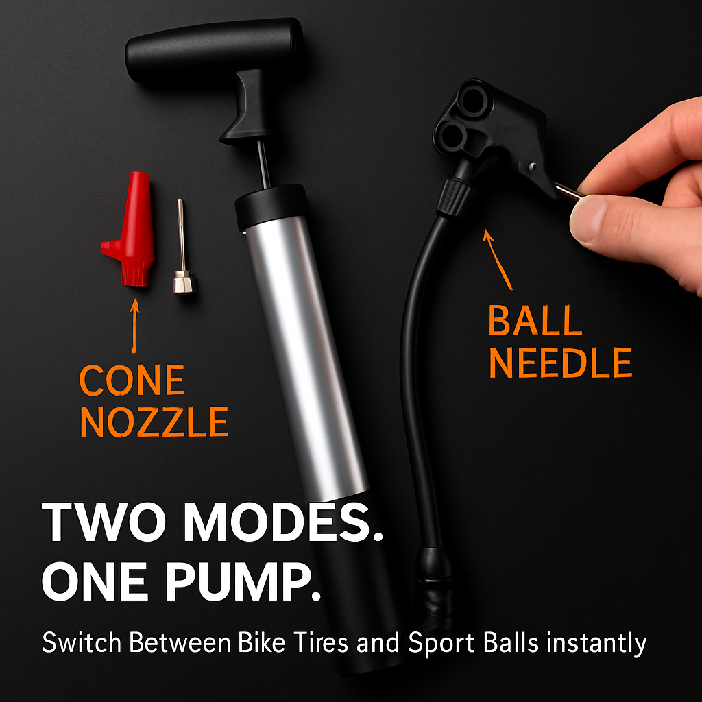 Mini Bike Pump Portable Tire Inflator for Bikes