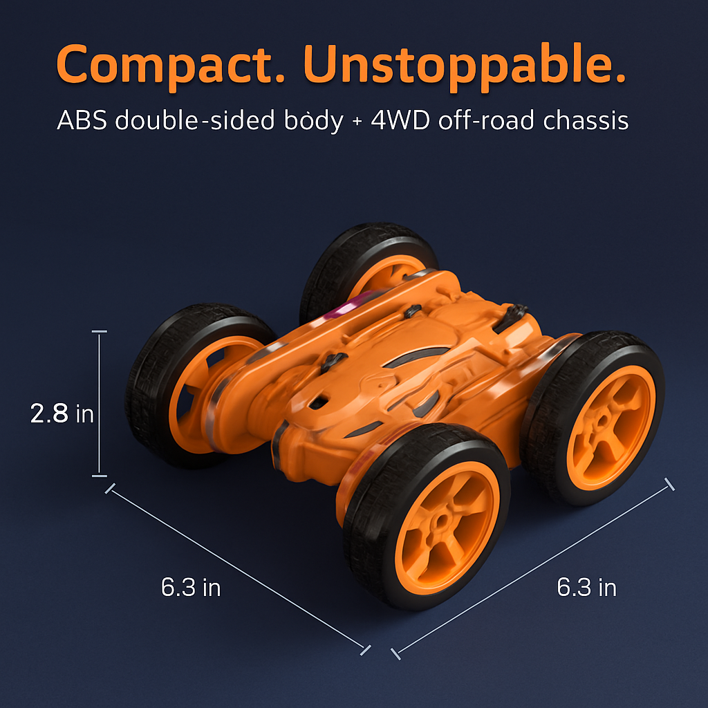 RC Stunt Car with Remote Control and Dual-Sided Driving