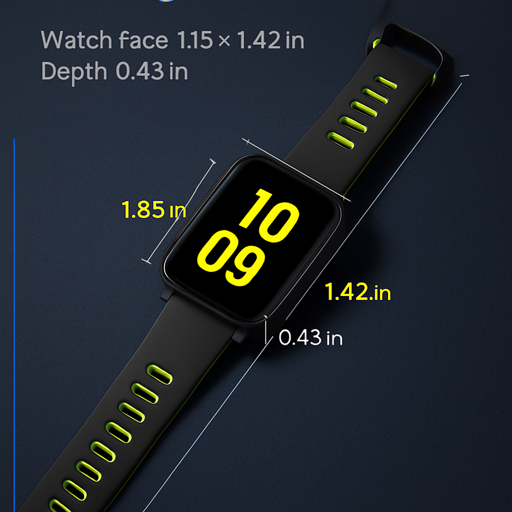 Smart Watch Fitness Tracker with Heart Rate Monitor