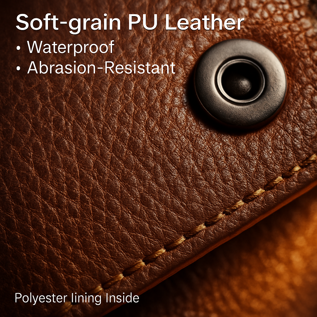 Men's Wallet: Slim PU Leather Bifold with RFID Blocking