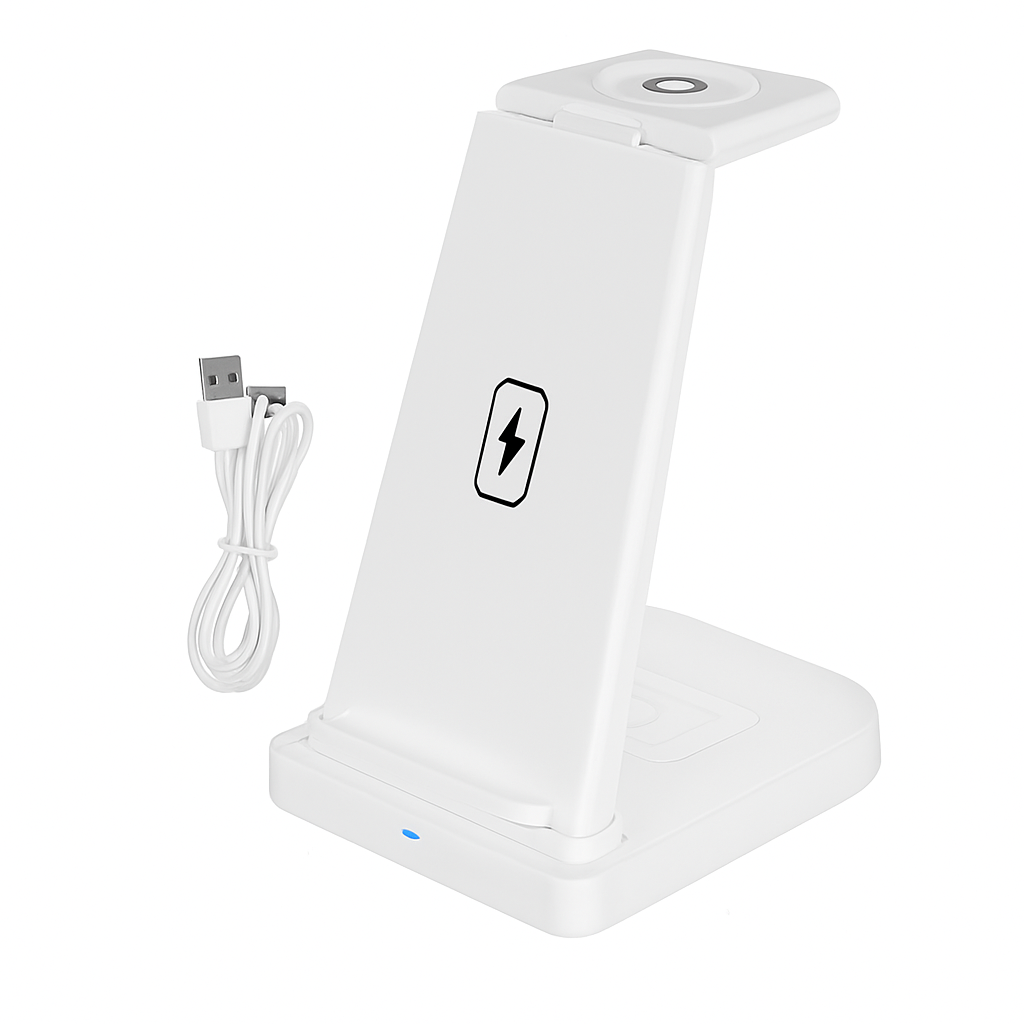 3-in-1 Wireless Qi Charger Dock for iPhone, Watch AirPods